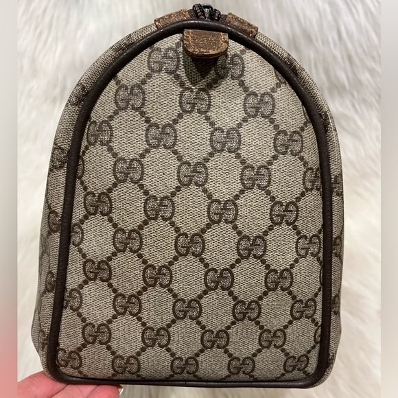 Authenticated Gucci Supreme Web Boston Ophidia Tote Bag Handbag Purse - Picture 7 of 16